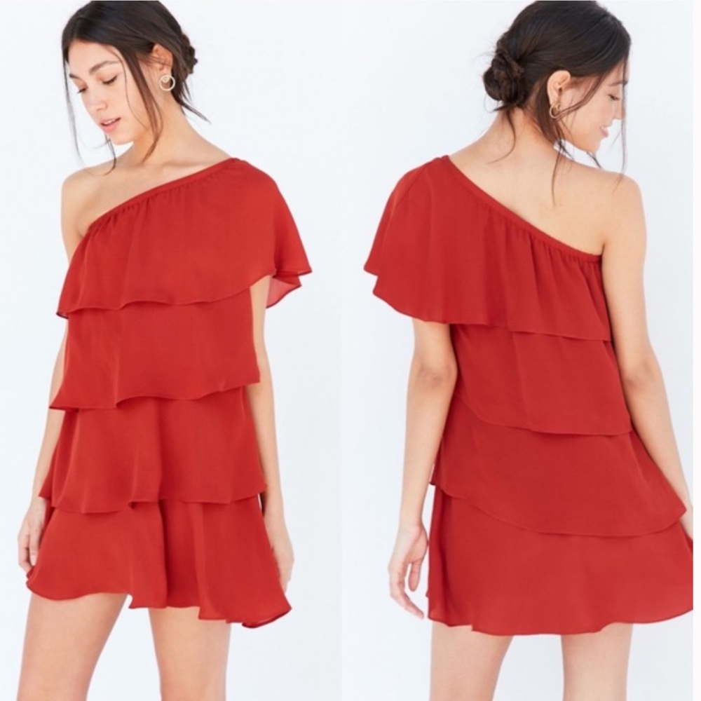 Alice & UO Iseult Tiered Mini Dress Size Small